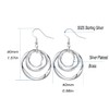 HAIXIAN Aesthetic Classic Infinity Linear Circles Boho Drop Earrings for