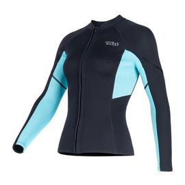 Women's Wetsuit Top 1.5 mm Wetsuits Jacket Thermal Long Sleeve Diving Suit for Women Surfing Swimming Snorkelling Diving 2XL Size