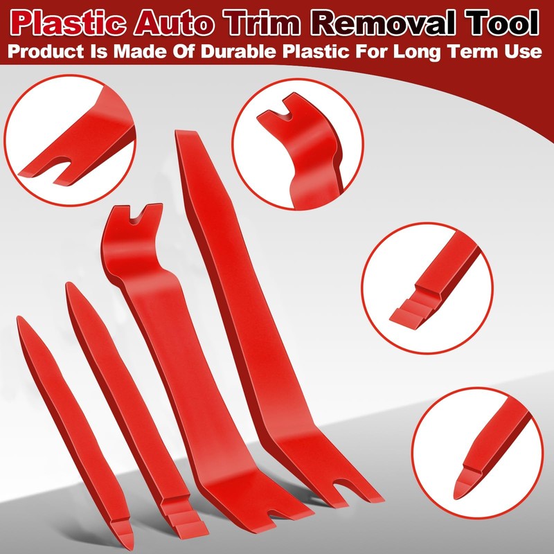 Keze 7 Pcs Auto Plastic Trim Removal Pry Tool &