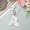 Initial Letter with Cross Keychains Alphabet Initial Letter Keychain Initial