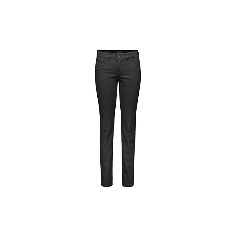 MAC Jeans Damen Carrie Pipe Straight Jeans, Schwarz (Black D999),