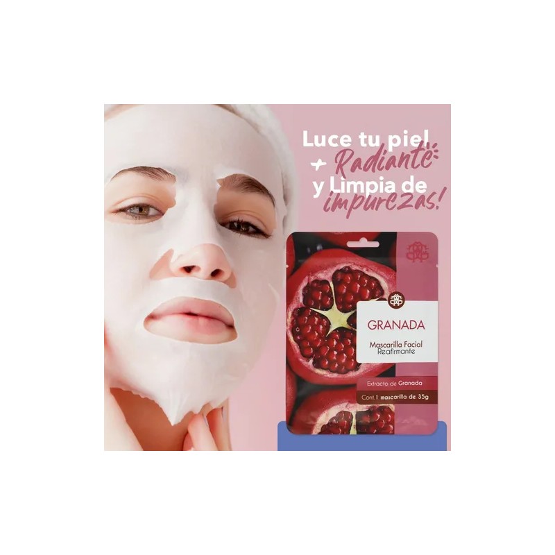 Set 100 Mascarilla Facial Frutal Hidratante Cuidado Piel Tipo De
