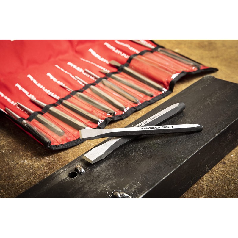 GEARWRENCH 12 Piece Punch and Chisel Chrome Set | 82305