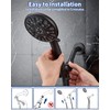 High Pressure Handheld Shower Head VMASSTONE 7-Spray Setting Showerhead Kit