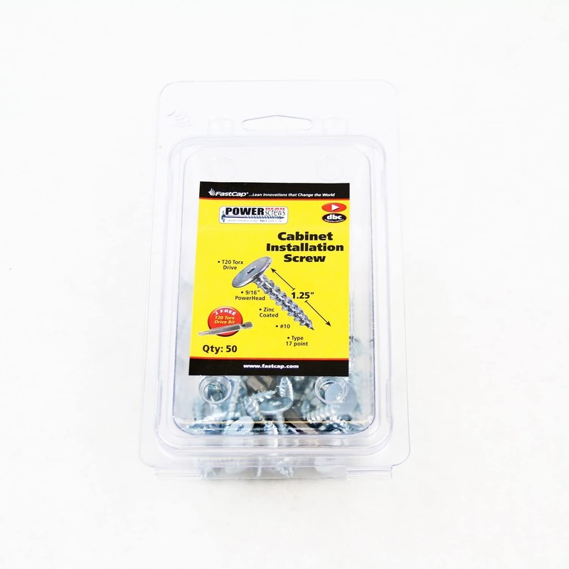 FastCap T20 Torx Drive - 1.25" Screw Length, 9/16" PowerHead,