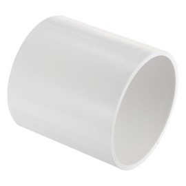 PATIKIL 3-1/2" PVC Pipe Fitting Coupling Adapter, Straight Pipe Slip Socket Connector for Home Industrial Sprinkler Drip Irrigation System Pipes Extension Use, White