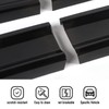 JeCar Smoked Tail Light Covers Rear Light Guards Exterior Accessories