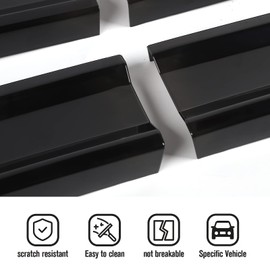 JeCar Smoked Tail Light Covers Rear Light Guards Exterior Accessories for Dodge Challenger 2009-2014, Black