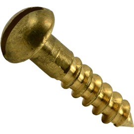Hard-to-Find Fastener 014973131685 Slotted Round Wood Screws, 4 x 1/2, Piece-60