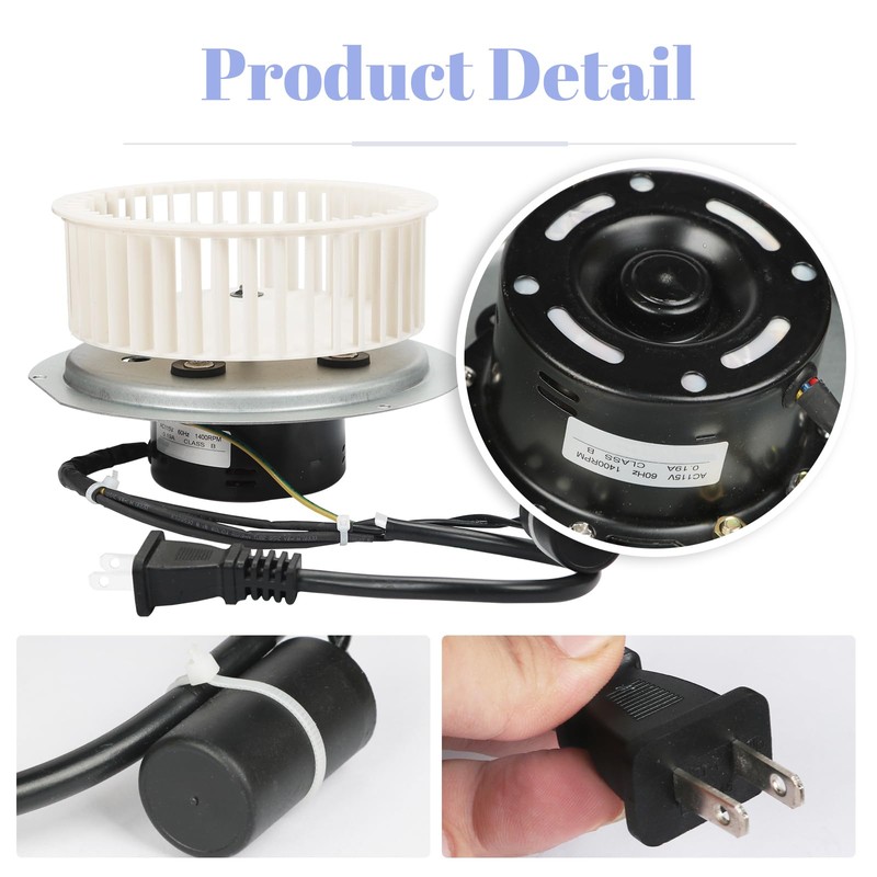 Upgraded 0695B000 Bathroom Fan Motor Assembly | Compatible with QT80