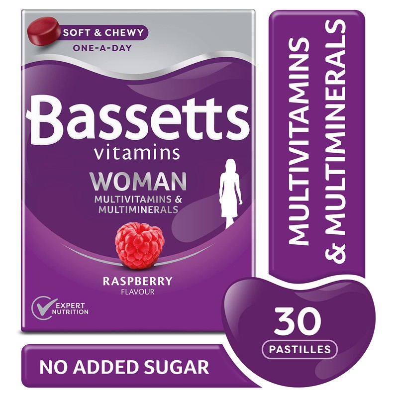Bassetts Vitamins Woman Multivitamins & Multiminerals Raspberry 30's
