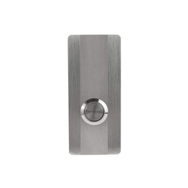 MSH Modern Stainless Hardware Model R4 Stainless Steel Doorbell Button in 304 Stainless Steel 1.37” x 3.14” x 5/32” (4mm thick)