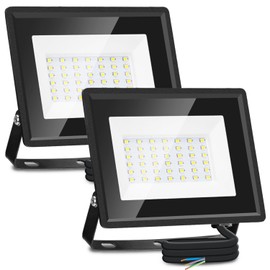 Aigostar LED Spotlight Outdoor Indoor 30 W 2510 LM Cool White 6500 K LED Spotlight IP65 Waterproof LED Outdoor Spotlight for Bright Garden Garage Sports Field Yard Floodlight