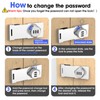 Mechanical Password Rotary Hasp Locks, Cabinet Combination Lock, Door Security