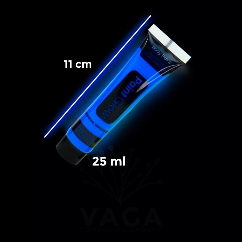 Vaga 12 Tubo Pintura Fluorescente Neon Corporal Maquillaje Luz Uv