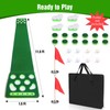 KEMLDIVS Golf Pong Game Set, Detachable Golf Pong Putting Mat