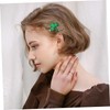 BESPORTBLE 6PCS Shamrock Sequin Hair Clips for Patrick Day Cute