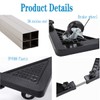 Movable Base Size Adjustable Washing Machine Base for Dryer Refrigerator
