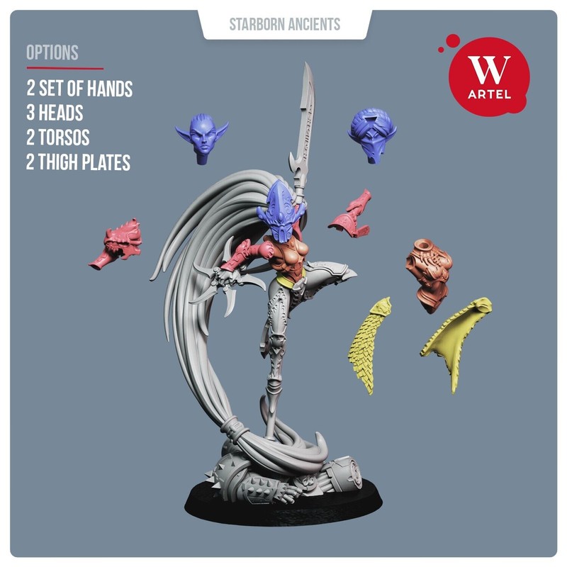Artel W Miniatures Red Witch Voidstalker Prime Artel Aeldari Howling