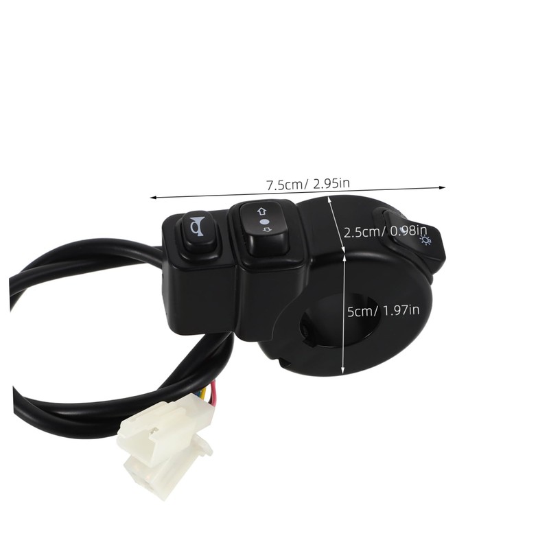 Alipis Mm Motorcycle Handlebar Switch in Headlight Signal Horn Switch