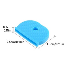 24 PCS Key Covers Flexible Key Caps 2.5 cm Key Covers Caps Key Toppers for Easy Identification Door Keys(8 Colors)