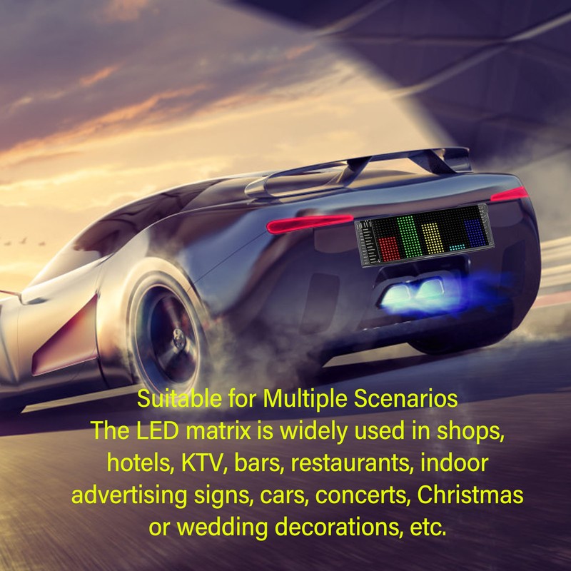 Scrolling LED Advertising Sign Bluetooth APP Control RGB Beads IP66