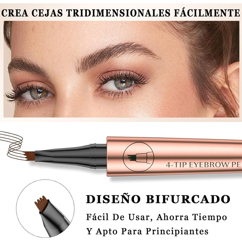 3D Microblading Cejas Tatuaje Lápiz 4 Tenedor Tip, lápiz de