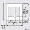 Panasonic WTA7112HK Switch Plate Switch + Outlet Plate Matte Gray