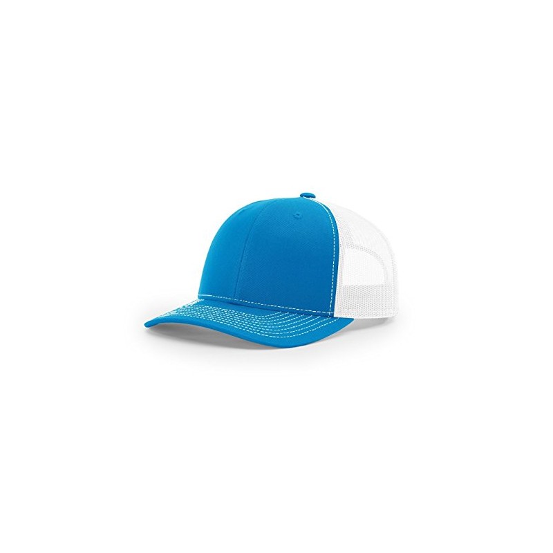 RICHARDSON Cyan/White 112 Mesh Back Trucker Cap Snapback Hat
