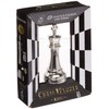 BePuzzled Hanayama Metal Cast King Chesspiece Puzzle Find Lucky Coins,