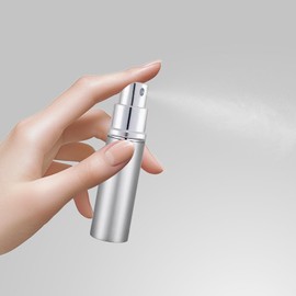 MILASONUS 5ML Perfume Travel Spray Bottle(1 PC), Perfume Atomiser Refillable, Portable for Travel Holiday, Outdoor Activities and Business (silver)
