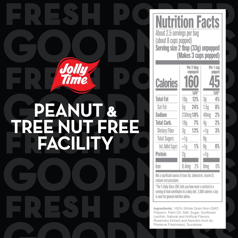 JOLLY TIME Microwave Kettle Corn Sweet & Salty Glazed Gourmet