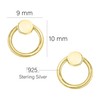 SOFIA MILANI - Women's Earrings 925 Silver - Ribbed Circle