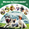 Shinylin 6 Sizes Dog Muzzle Basket Air Mesh Muzzle, Snap