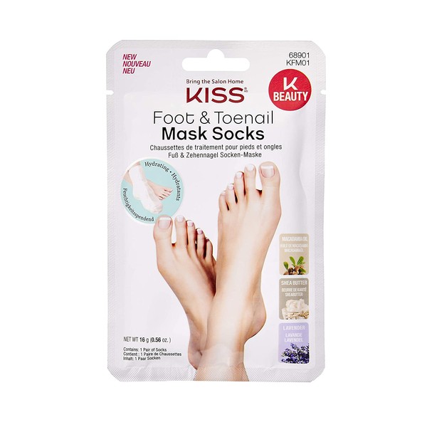 KISS K-Beauty Foot & Toenail Mask Socks KFM01 (1 PACK)