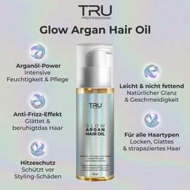 TRU Glow Argan Haar-Öl, (2er Pack) 75ml