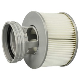 vhbw Filterkartusche kompatibel mit MSpa Starry Swimmingpool, Filterpumpe - Wasserfilter Grau Weiß