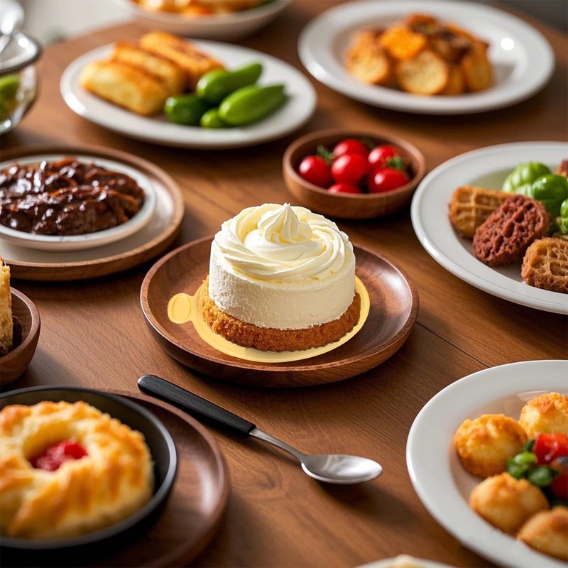 100pcs Mini Cake Boards 3.5 inch Round Gold Cake Base