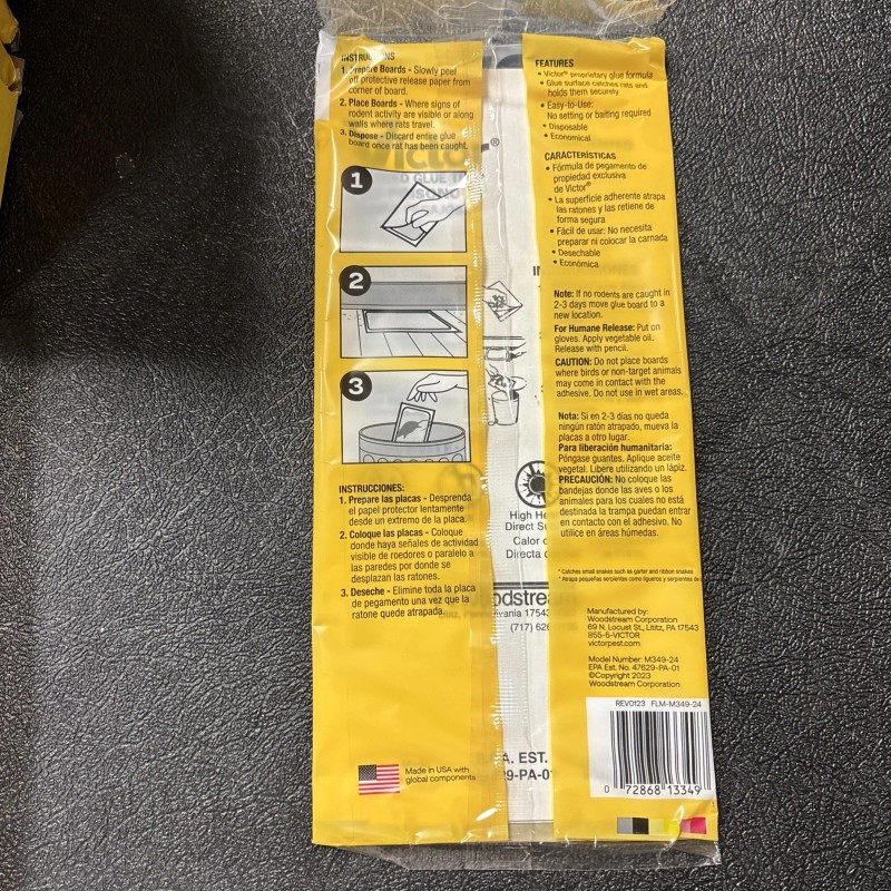 Victor Hold Fast Glue Boards Catches Mice ,Rats & insects