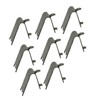 BUGUUYO 8pc Refrigerator Side Shelf Clips Shelf Brackets for Fridge