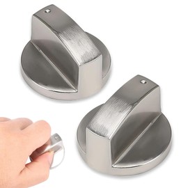 Cooker Knobs,2 Pack Gas Stove Knob Metal Oven Knobs Rotary Switch Control for Kitchen Cooker Gas Stove Oven Cooktop Zinc Alloy 8mm*4cm