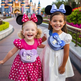 QLOVEA Daughter Gifts - Birthday Gifts for 3 4 5 6 7 8 9 10 11 12 13 Year Old Girls, Initial Fanny Pack Crossbody Bag Belt Bag Purse for Teen Girls Blue K