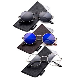 Glasses Hippy Vintage Retro Round Sunglasses & Clear Lens Glasses