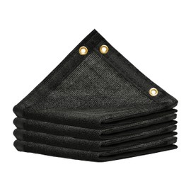 Royal Shade 8' x 10' Black 90% Shade Cloth Dog Kennel Shade Mesh Tarp Sunblock with Grommets for Dog Kennel Cover, Fence Privacy Screen, Greenhouse, Chicken Coop & Pet Playpen (We Make Custom Size)