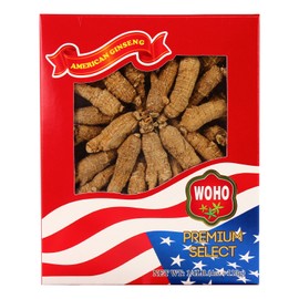WOHO #113.4 Short Medium Small American Ginseng Roots 4oz Box