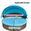 Patio Daybed Canopy Replacement Top, Retractable Top Cover for 66in
