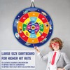 LAMEK 26" Space Dart Board for Kids Dart Double Sided