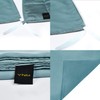 YnM Bamboo Duvet Cover for Weighted Blankets (Sea Grass, 60''x80'')