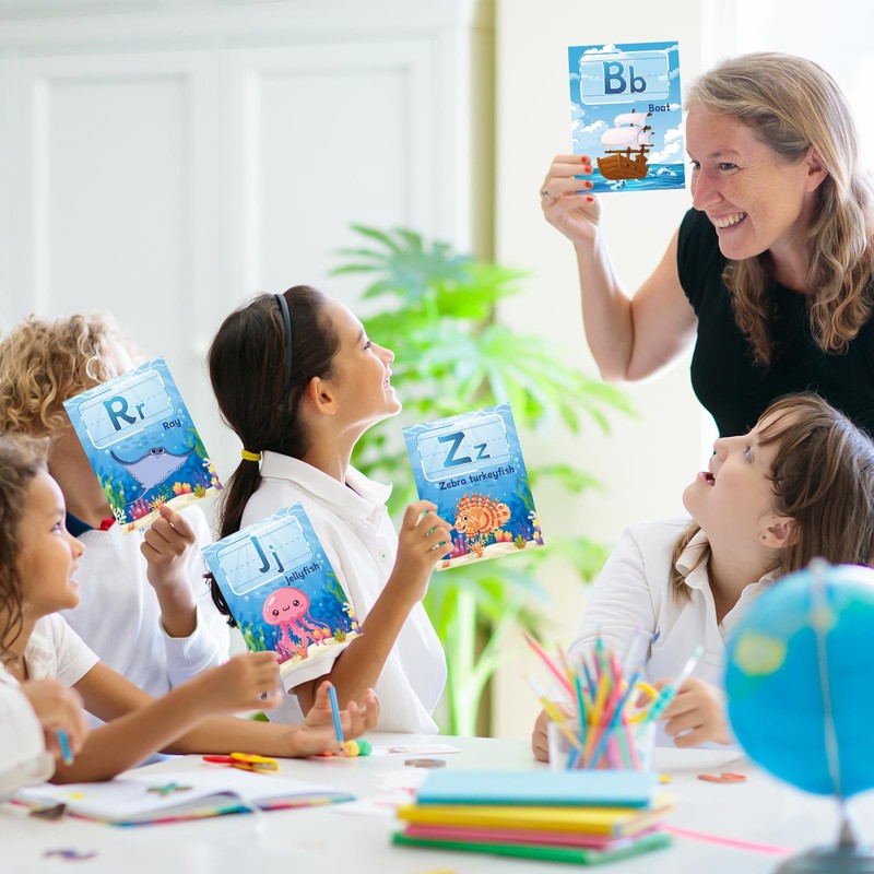 37 Pcs Alphabet for Classroom Wall Under The Sea Bulletin
