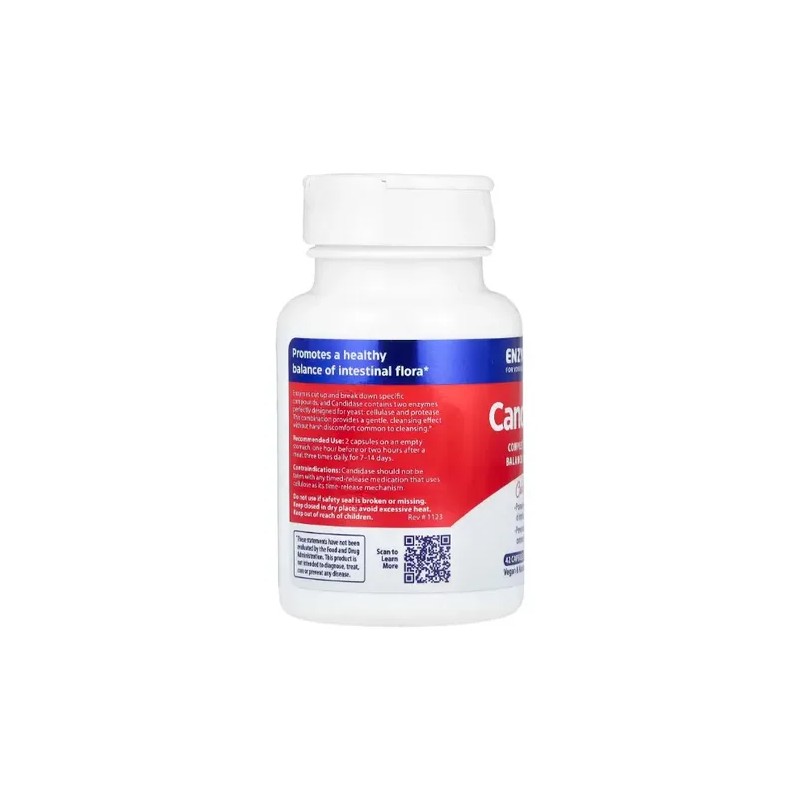 Enzymedica Candidase 42 Cápsulas Veganas Sin Gluten Sabor Sin Sabor